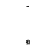 Lampada a sospensione tonda vetro fumé LED 6W COLORE Zuma Line