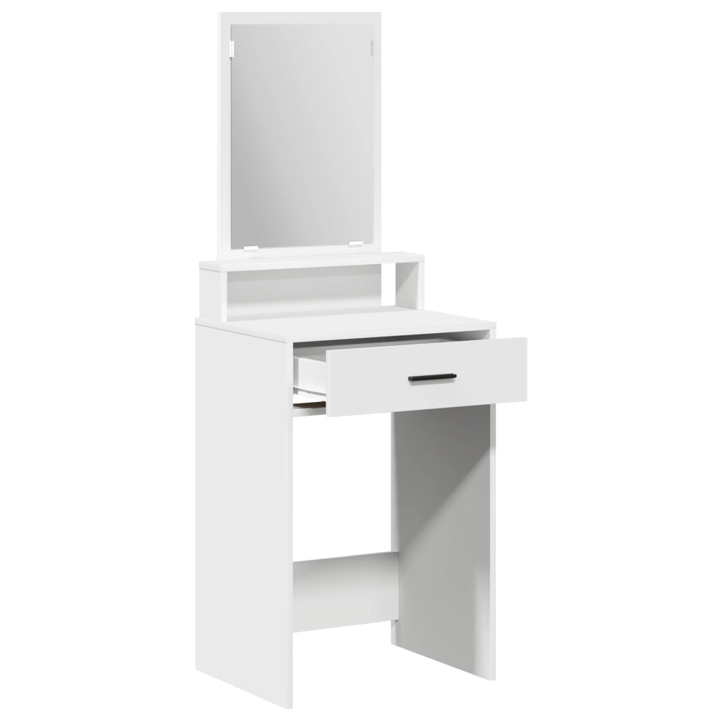 Tavolo da Trucco  con Cassetti Bianco 50x41x140 cm