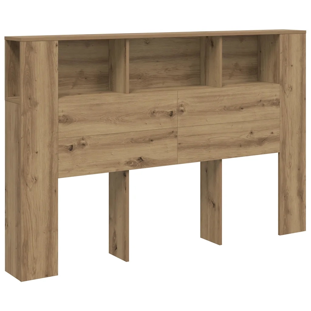 Mobiletto con testiera in rovere artigianale 160x18,5x103,5 cm in legno ingegnerizzato 856883