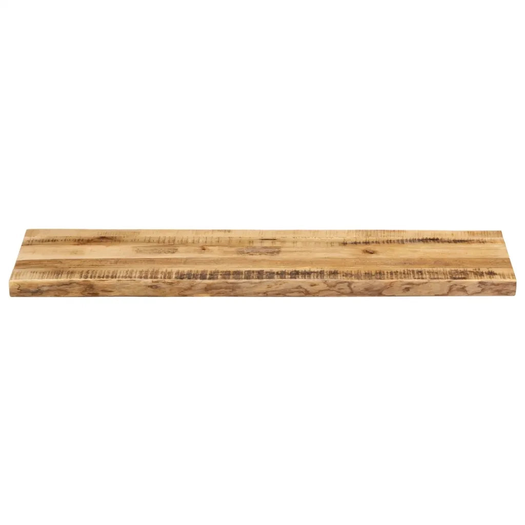 Piano Tavolo Bordi Vivi 140x40x2,5 cm Legno di Mango Grezzo