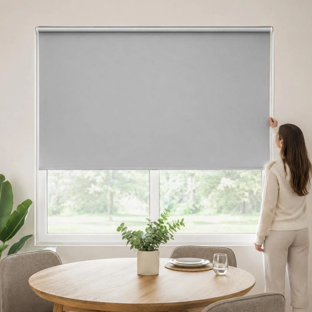 Blackout Roller Blind, 160 X 175 Cm, Grey
