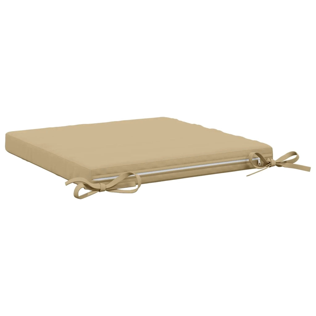 Cuscini per Sedia in 4 Pezzi SOEST 4 pz 100% Poliestere Beige 944453