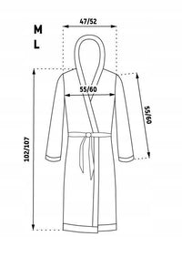 Accappatoio Jordan Navy Grey L