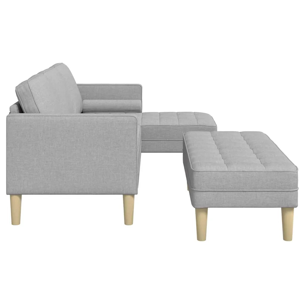 Set di divani 2 pcs Grigio Nuvola 173 x 131 x 67 cm Poliestere 3329261