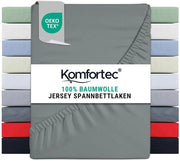 Tessuto di 100% Cotone - Clima Notturno Salutare - 1 pezzo - Grigio - 200x200 cm