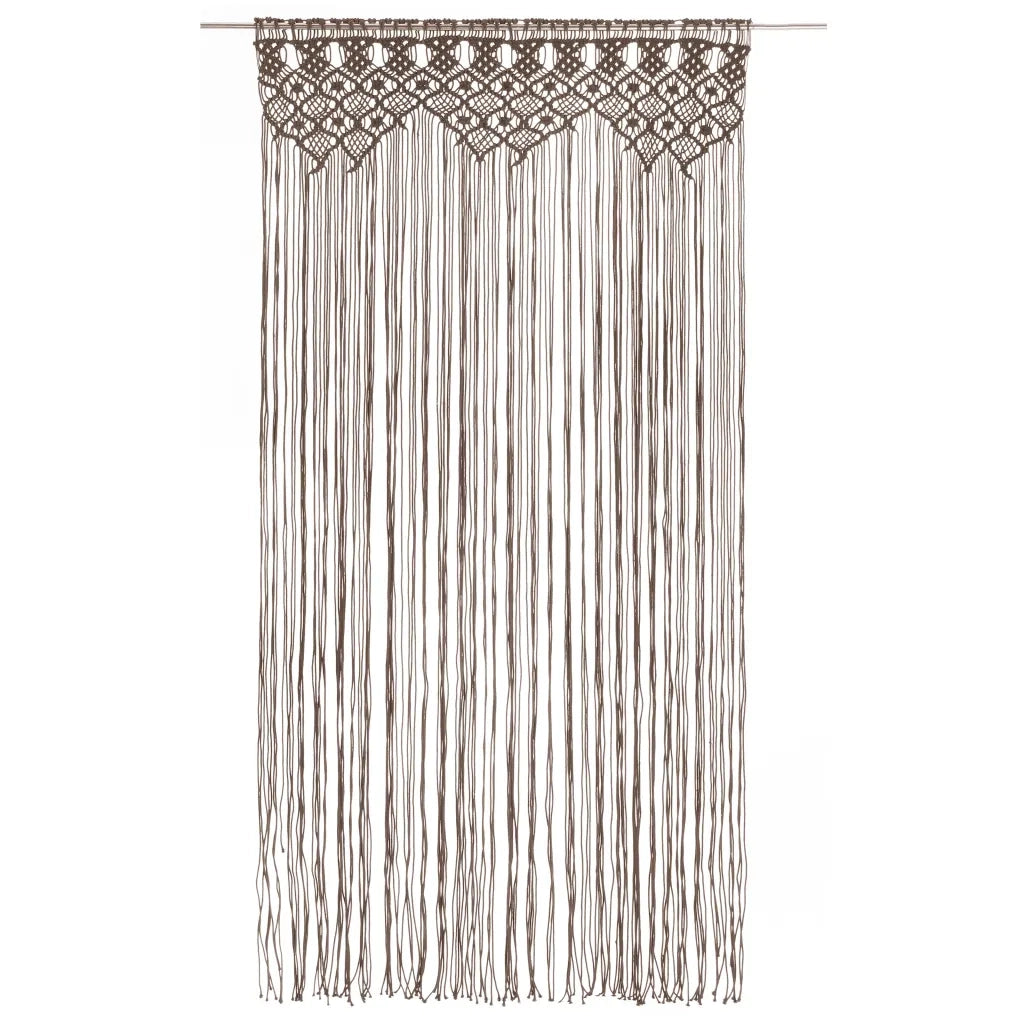 Tenda MacramÃ¨ Grigio Talpa 140x240 cm in Cotone cod mxl 77883
