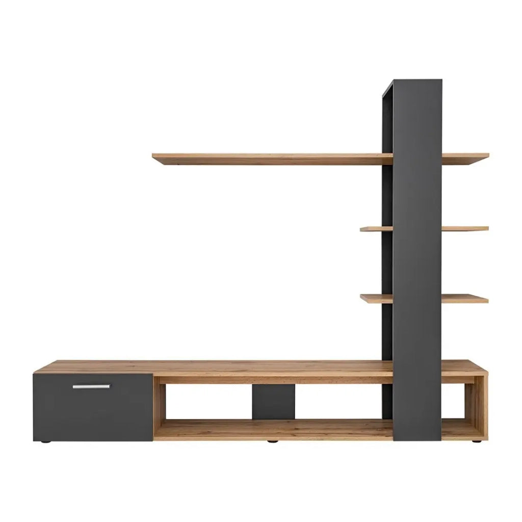 Mobile TV CLEO – Libreria e scaffali integrati