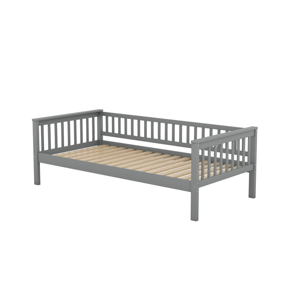 Letto a castello multifunzionale 90x200 cm con cassetti, grigio