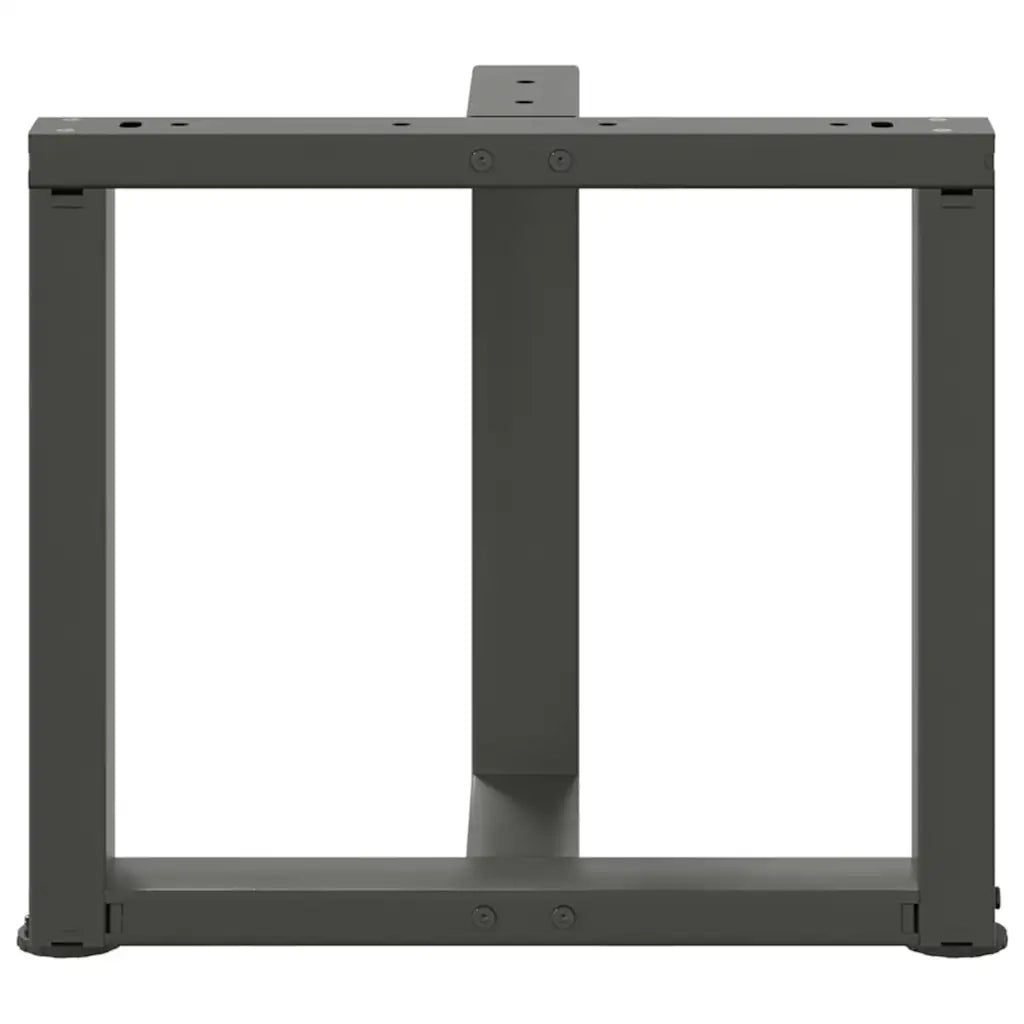 Gambe per Tavolino da Caffè a Forma di T 2 pz Antracite 50x25x(42-43) cm Acciaio 4013030