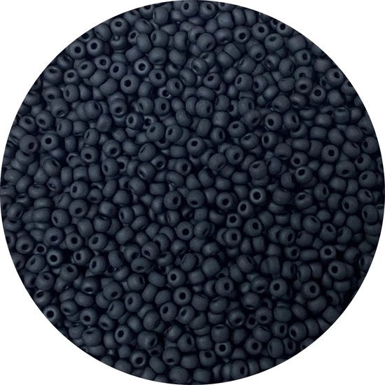 Kralen 4mm Scab Black perle di vetro colorati per rigare, perle 6/0 per bracciali, perle per creare accessori di DIY (Scab Black)
