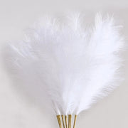 8 pezzi di pampas artificiale Bianco pampas con una lunghezza di 97 cm per vasi, matrimoni e come decorazione