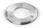 GES544- SEGNAPASSI IN ALLUMINIO E ACCIAIO  AISI 306 LED 4000K 785LM 9W TONDO