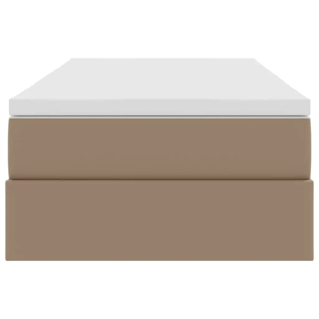 Letto con contenitore e materasso Cappuccino 90 x 190 cm