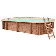 Piscina in legno fuori terra JARDIN 814 Liner sabbia