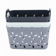 Trade Shop - Cesto Porta Oggetti Cestino Porta Tutto Con Maniglie 26x17x17 Cm Assortiti 10725 -