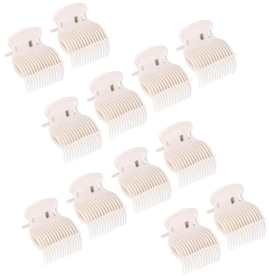 Spille per capelli 12 pezzi - plastica - spille sostitutive - leggere - per parrucchieri - adatte per rulli caldi/freddi - spille per ricci