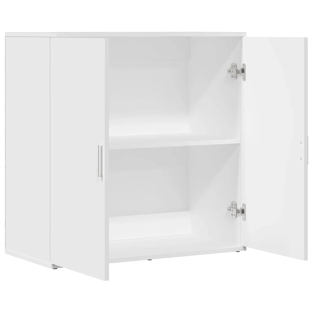 Credenza | Madia | Buffet da pranzo | Armadio da pranzo Bianca 79x38x80 cm in Legno Multistrato