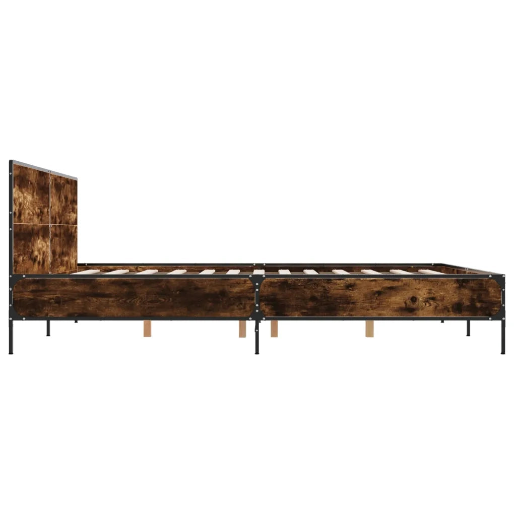 Giroletto Rovere Fumo 200x200 cm in Legno Multistrato e Metallo