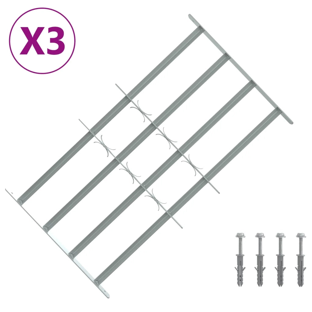 Griglia di sicurezza per finestre con 4 barre trasversali 3 pz CFW9664886