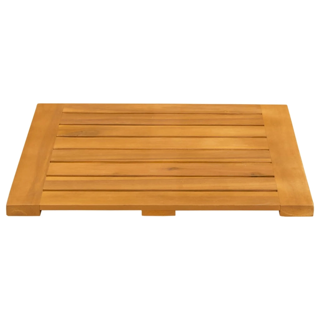 Tappeto da bagno Tinta unita Marrone 50 x 50 cm legno 42025267