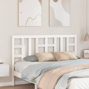 Testiera per Letto Bianca 156x4x100 cm Legno Massello di Pino 817846