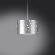 Lampadario Moderno Pois Polilux ® Argento Materie Plastiche Bianco 3 Luci E27