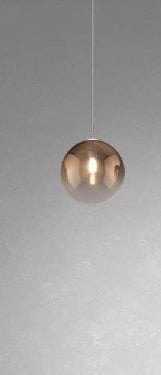 SOSPENSIONE OTTONE SAT. 5 LUCI RETTANGOLARE VETRI 3X BR + 2X AM 1184OS-S5 R-AB