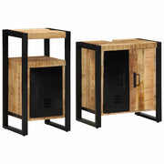 vidaXL Set di mobili per il bagno 2 pcs Legno di mango solido e grezzo