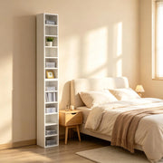 MOBILE PORTA CD Set da 2 21 x 19,2 x 88,3 cm Bianco MDF e Truciolare