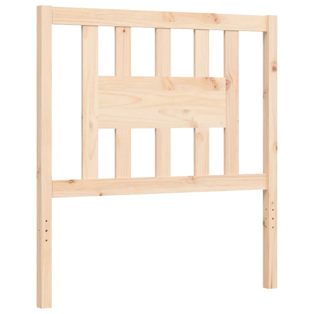 Giroletto con Testiera-Struttura Letto con testiera 90x200 cm in Legno Massello 620331