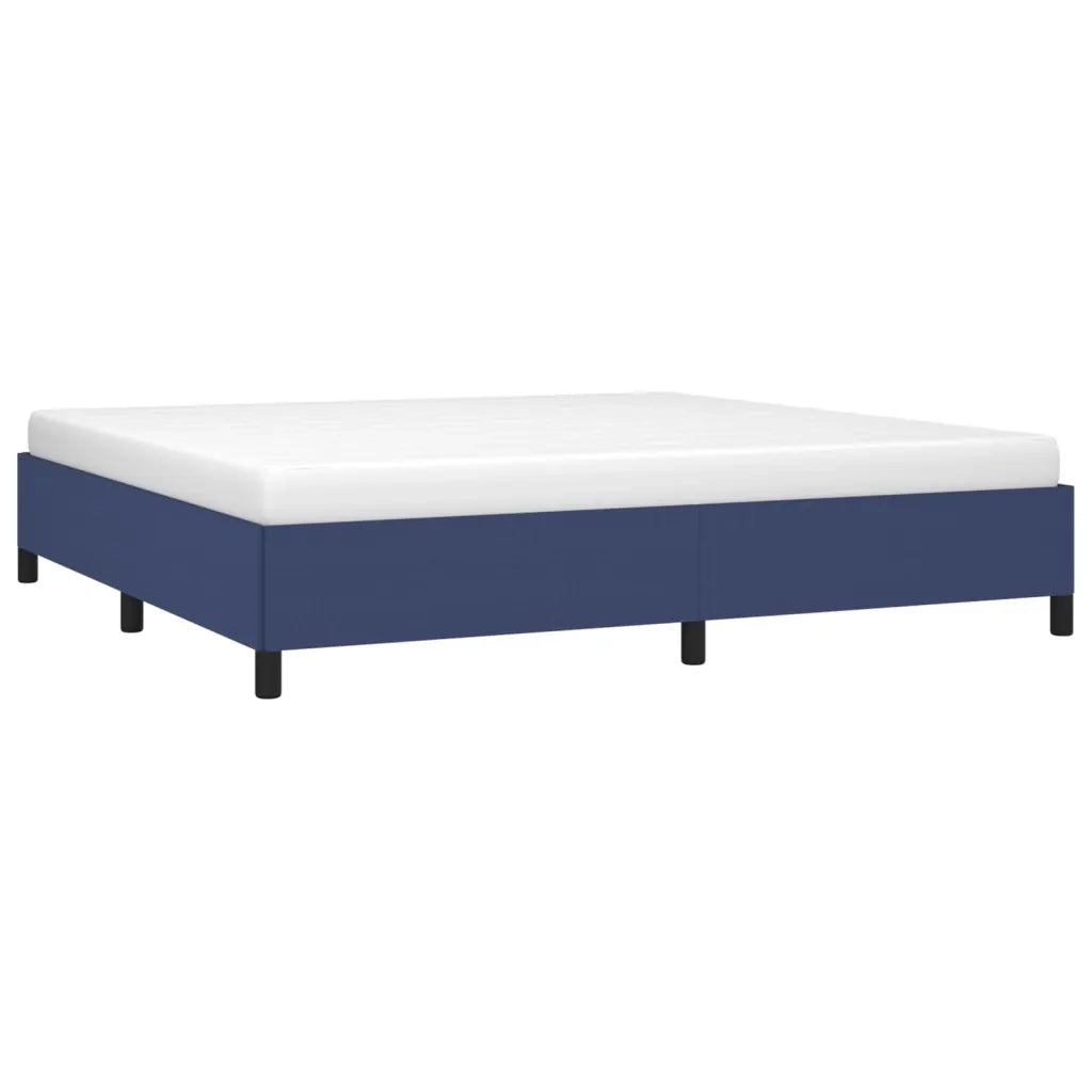Giroletto senza Materasso-Struttura Letto Blu 200x200 cm in Tessuto 992241