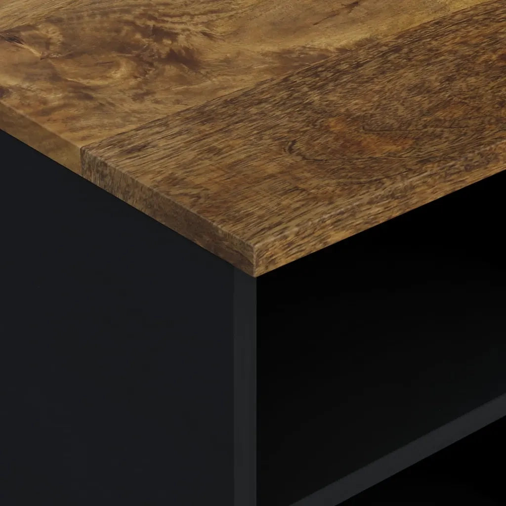 Mobile TV-Mobile per TV-Credenza TV 80x33x46cm Legno Massello Mango e Legno Multistrato 563465
