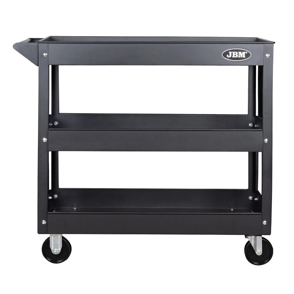 Carrello Porta Attrezzi Utensili da Officina auto carrozzeria con 3 Ripiani a 4 Ruote JBM