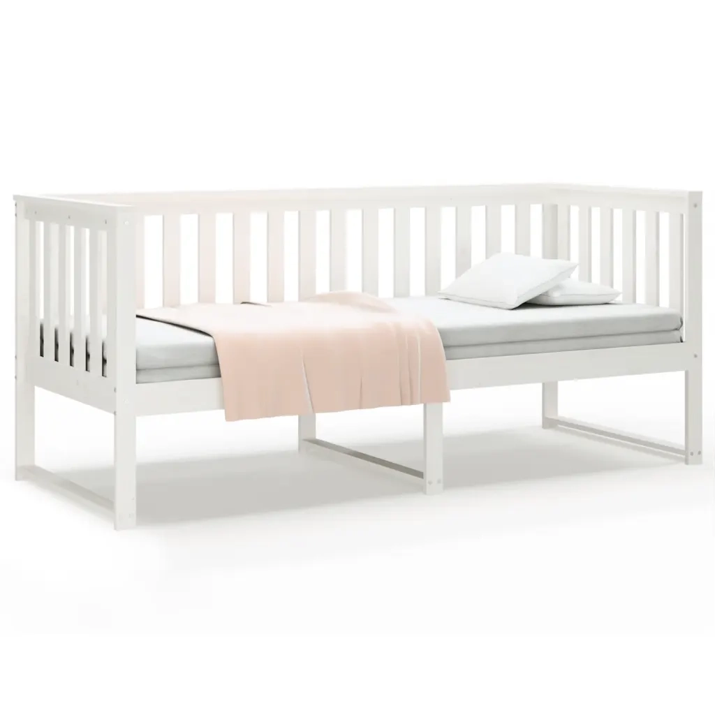 Dormeuse Bianca 80x200 cm in Legno Massello di Pino cod mxl 47602