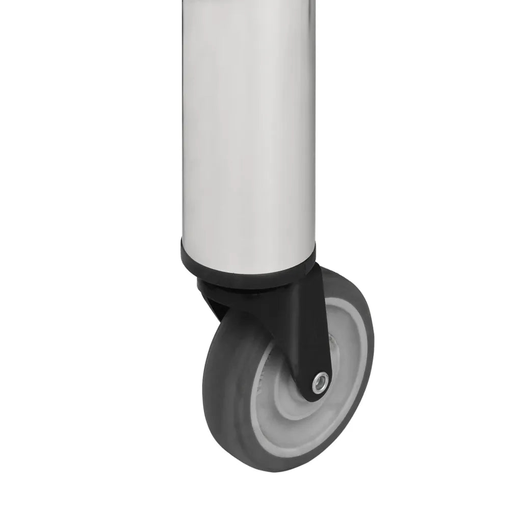 Tavolo da Lavoro Cucina con Ruote 100x30x85 cm in Acciaio Inox CFW9508143