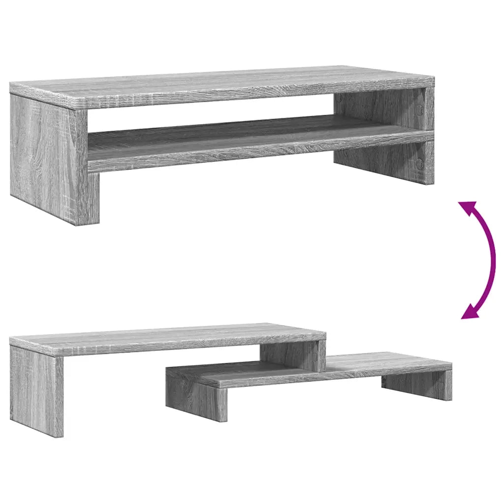 Supporto per Monitor Grigio Sonoma 54x22x15 cm in Truciolato 854774