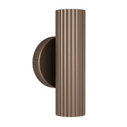 Applique Moderna Portillo Alluminio Bronzo 2 Luci Gu10 Ip20