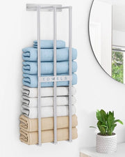Sostegno per asciugamani da bagno - Risorsa di stoccaggio per 6 asciugamani da bagno

Specifica tecnica: 
- Materiale: legno
- Dimensioni: 60x30x30 cm
- Capacità di stoccaggio: 6 asciugamani da bagno