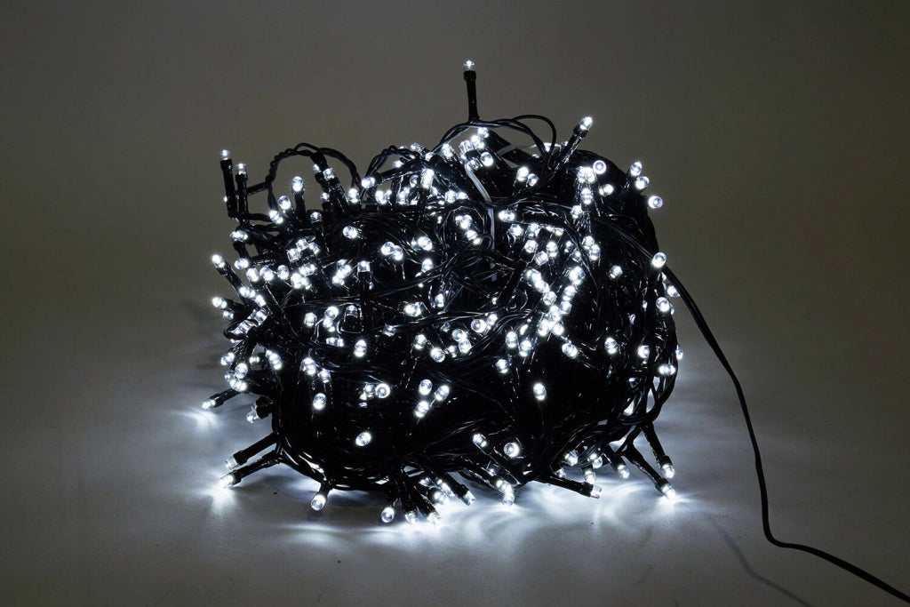 Luci di Natale 1200 LED 60m Bianco Freddo da Esterno-Interno Vanzetti