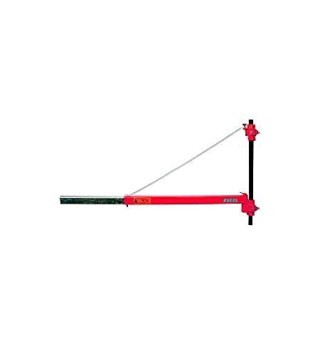 Excel CDF02453 Supporto a Bandiera per Paranchi Braccio Telescopico 75 110 cm Portata 300 Kg Acciaio Verniciato colore Rosso