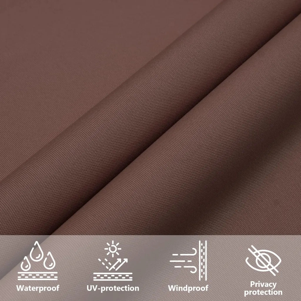 Vela Parasole | Telo Ombra | Vela da ombra in Tela Oxford Quadrata 2,5x2,5 m Marrone