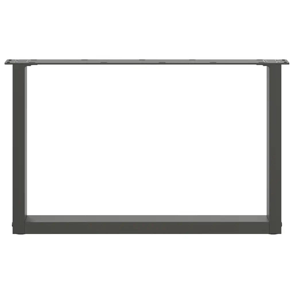Gambe per Tavolino da Caffè a Forma di U 2 pz Antracite 70x(42-43) cm Acciaio 4013166