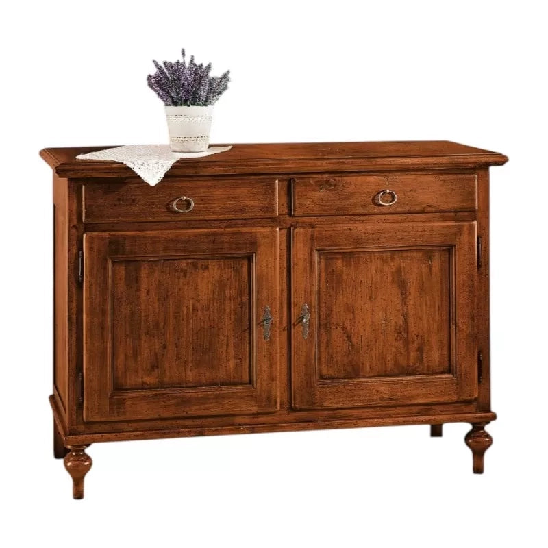Madia credenza legno arte povera tinta noce 137x50x98 (516) - Mobili 2G