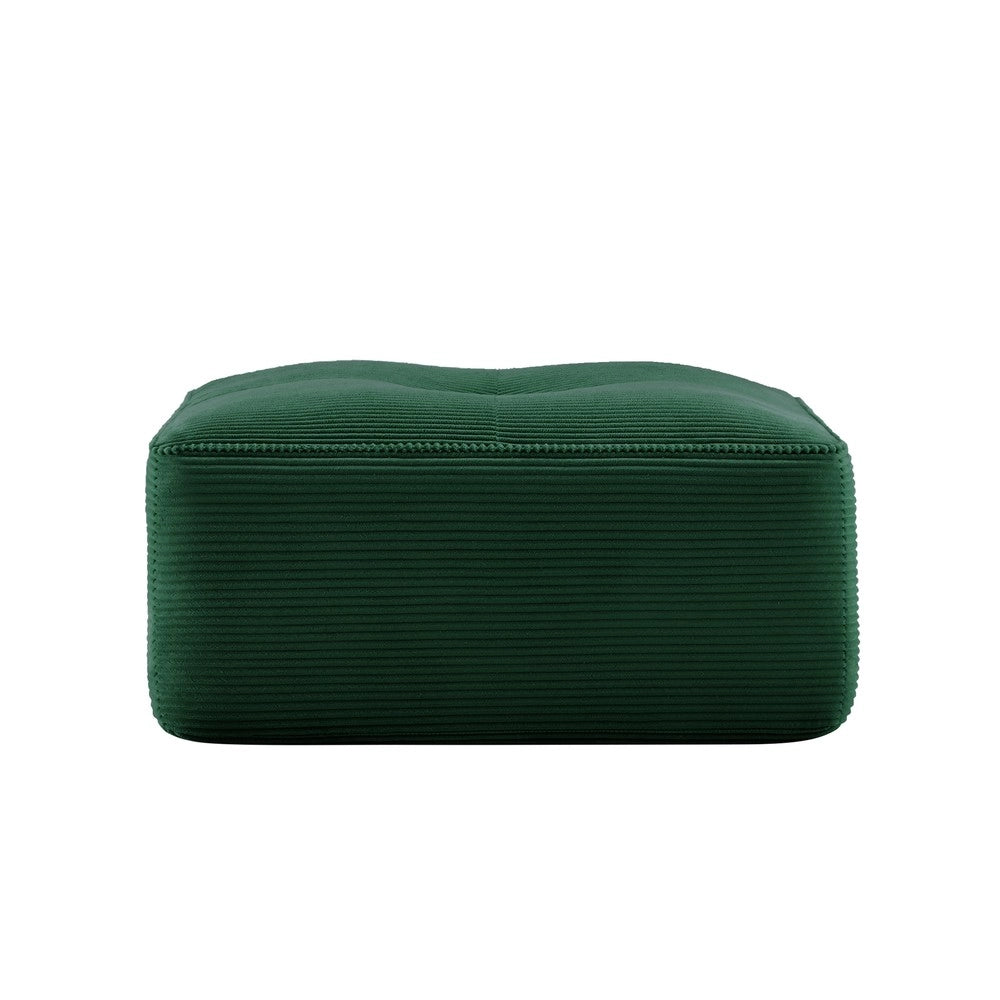 Pouf Cordelia ¨C Minimal ¨C verde velluto