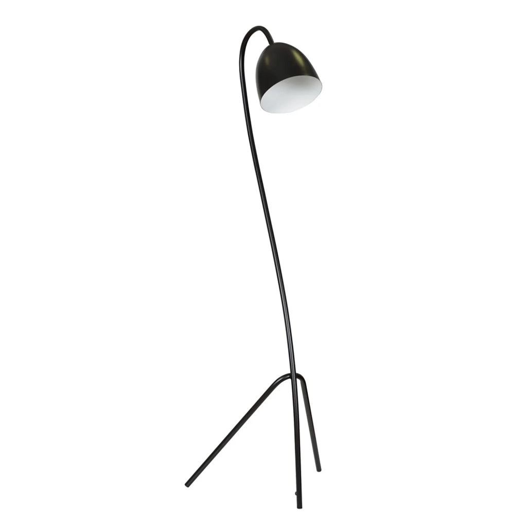 Piantana Moderno Beowulf Acciaio Nero 1 Luce E27 Ip20