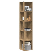 Mobile Angolare Rovere Artigianale 33x33x165 cm in Truciolato 856725