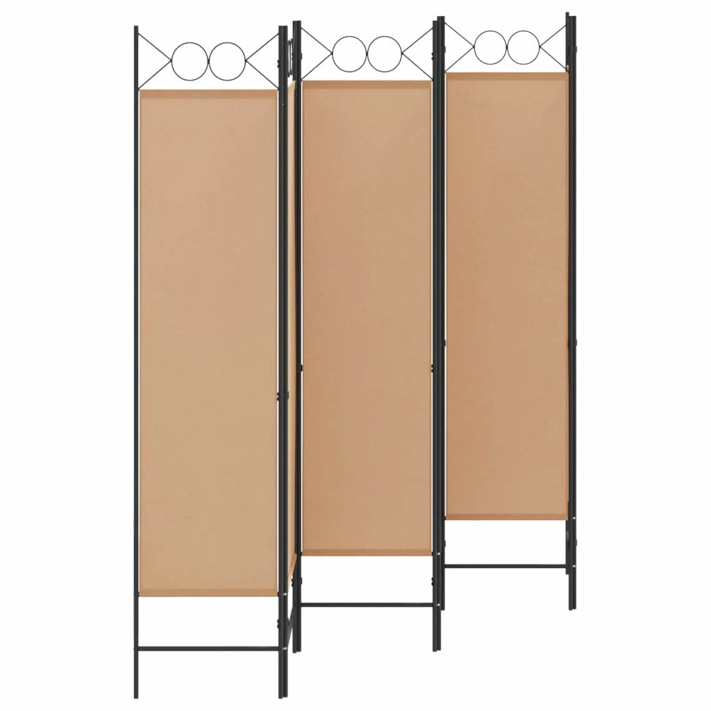 Divisore per Stanza a 6 Pannelli Beige 240 x 180 cm Tessuto