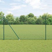 Recinzione in Rete Saldati con 13 Picchetti Verde 1,6 x 2,5 m Acciaio