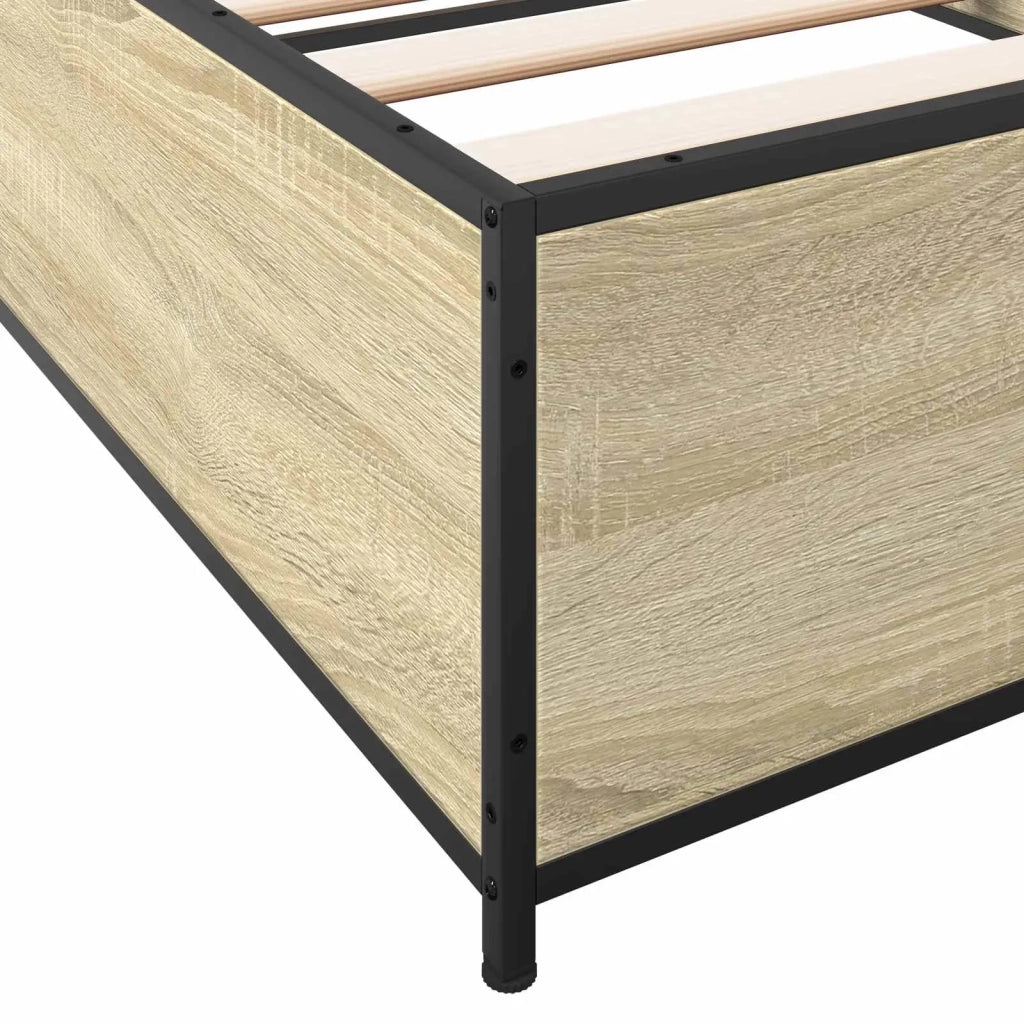Struttura del letto-Giroletto Rovere Sonoma 80 x 200 cm 205218