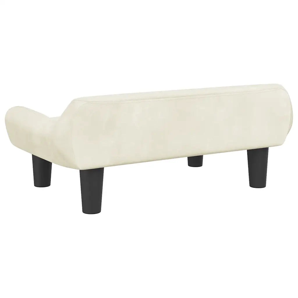 Lettino per Cani Crema 70x40x24 cm in Velluto 171957